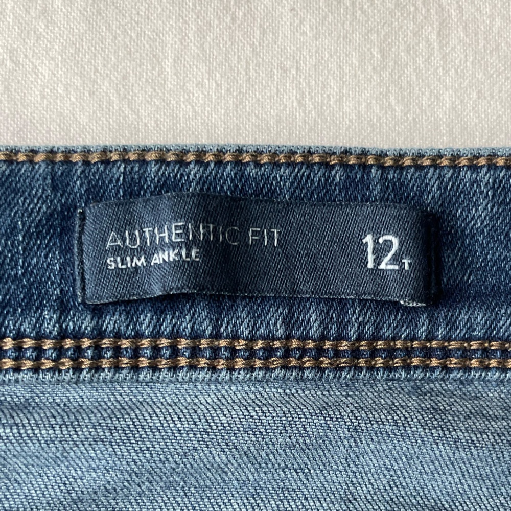 J jill Denim Authentic Fit Sim Ankle 5 Pocket Blue Women's Jeans Tall - Picture 7 of 8